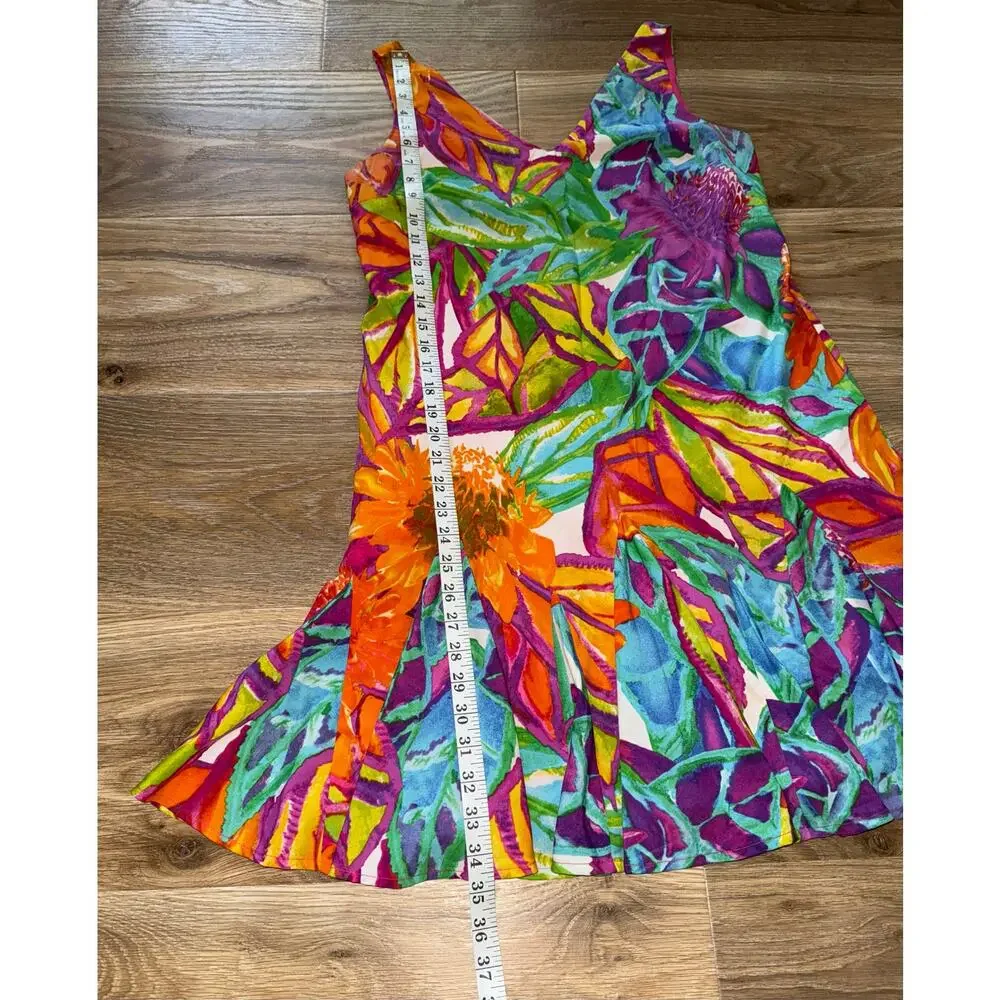 Lauren Ralph Lauren Sleeveless Ruffle Hem Popover Dress Pockets - Size 6P